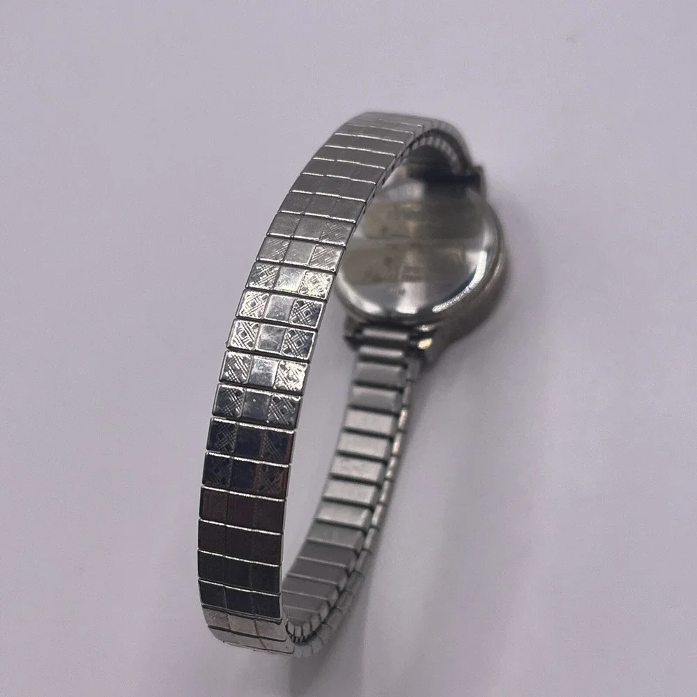 Carriage by Timex Watch Women Silver Tone Stretch‎ Band Round 30M WR- Working
